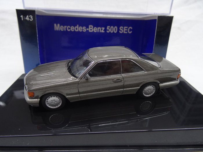 Autoart - 1:43 - Mercedes-Benz 500 SEC (W126) - Kleur antracite grey metallic