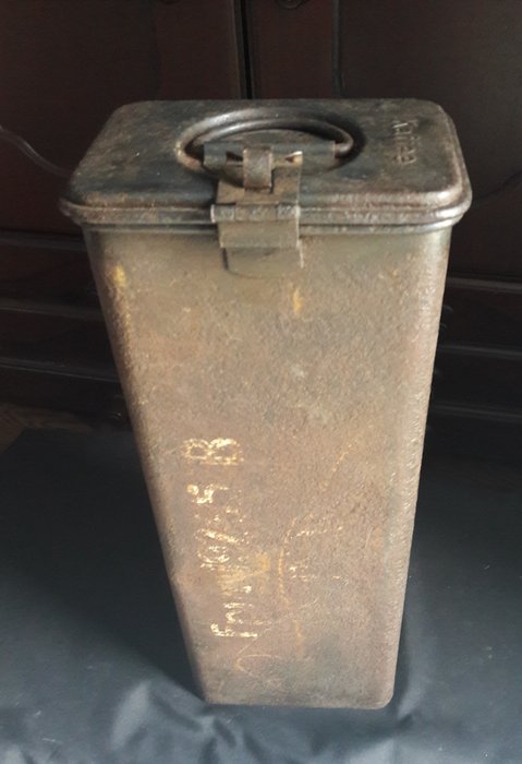 WW2 German Army Coffee Storage Box (Rare in Iron)