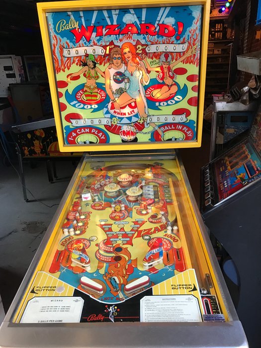 Bally ‘Wizard!’ pinball machine from 1975