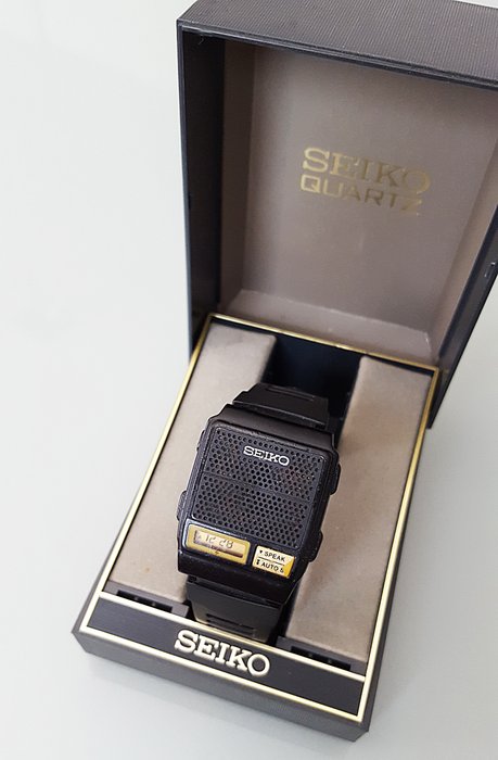 Seiko - Rare uncommon Talking Watch in box - A966-4010 - Unisex - 1980 - 1989