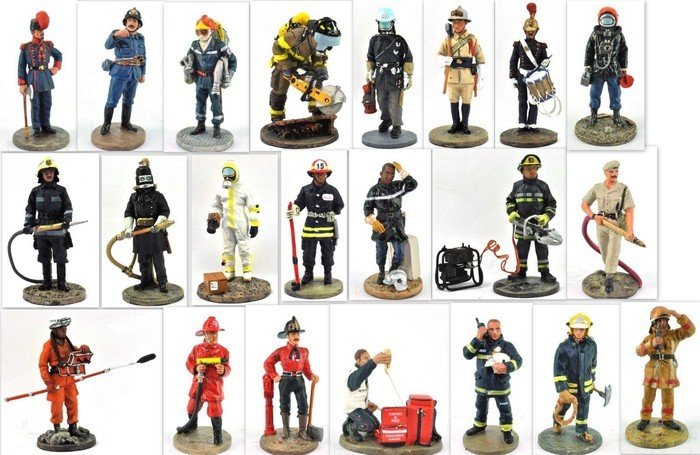 Firefighter Figurine Fireman Paris France 1786 Metal Del Prado 1/32 2.75