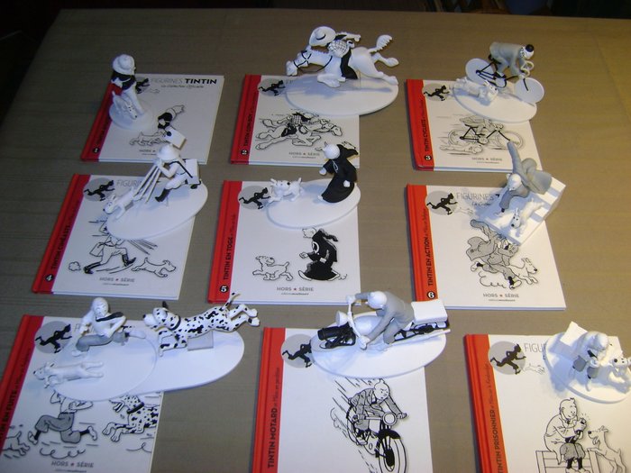Lot de 6 Figurines de Collection Tintin 5 à 9 cm NEUVES 