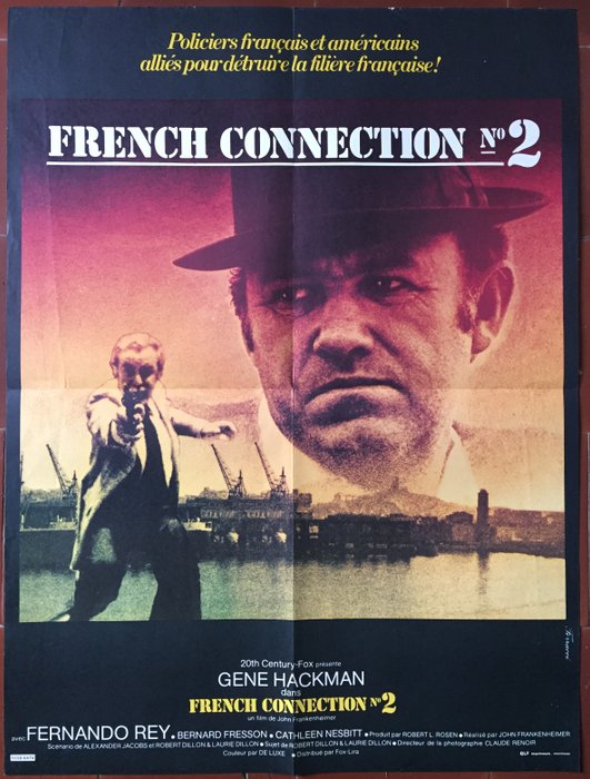 French Connection 2 - Affiche de cinéma originale française - 1975 ...