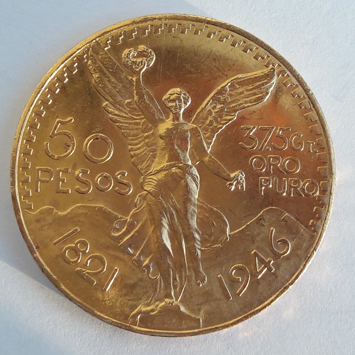 Mexico - 50 Pesos 1946 - Gold