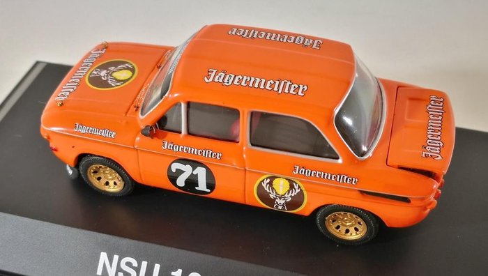 Schuco - 1:43 - NSU 1000 TTS "Jagermeister" - 着名的德国赛车。