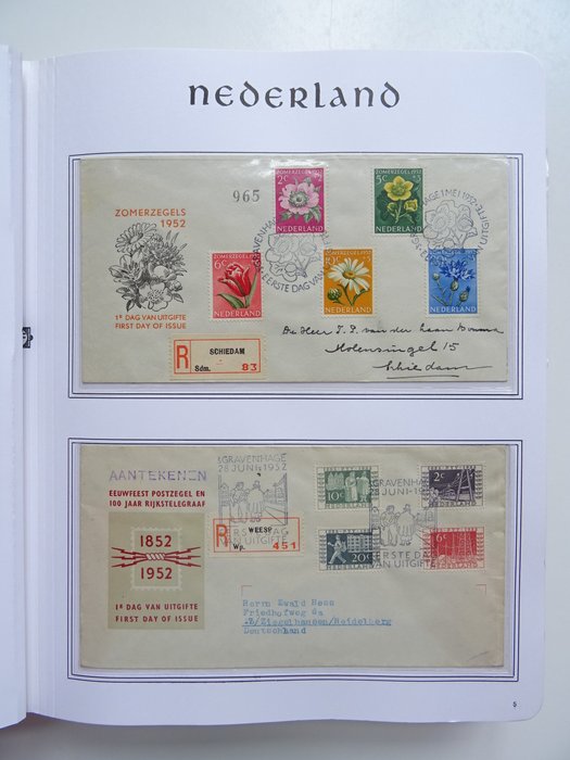 The Netherlands - Collection of First day Envelopes