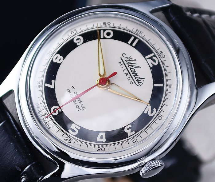 ATLANTIC Milano - cultic Swiss vintage watch - cal. 1430 - Homme - 1950-1959
