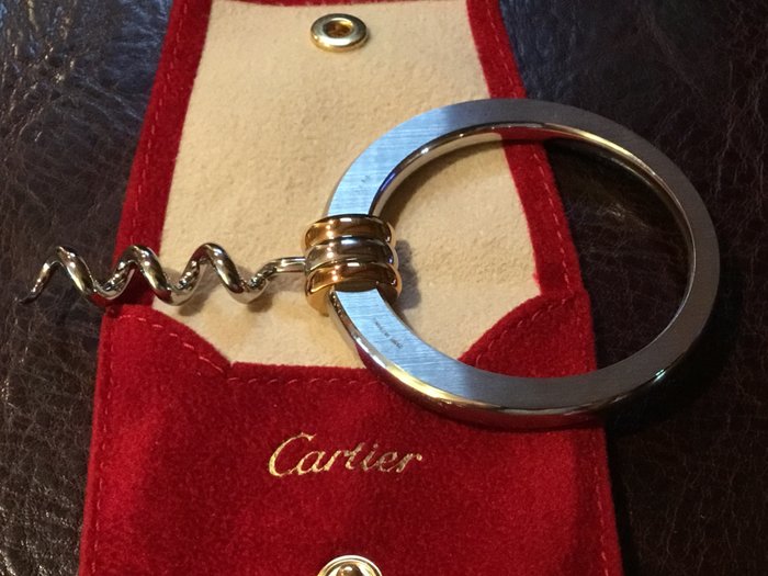 Cartier - corkscrew keyring, serial 