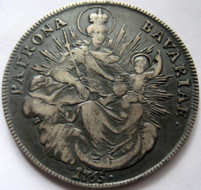 Germany, Bayern, Maximilian III, Josef  Thaler 1765  "Patrona Bavariae" - silver