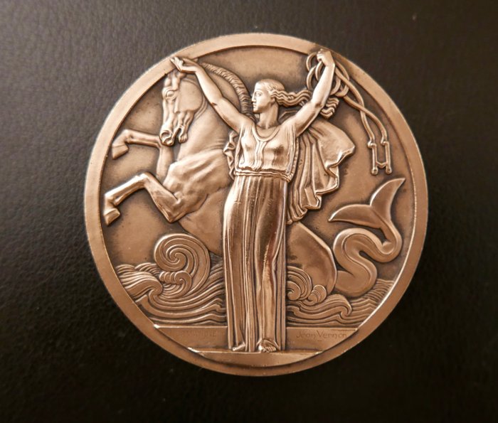 Jean Vernon - Art Deco Medal "Normandie"