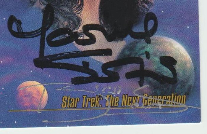 LHAU-050 STAR TREK Insurrection Autograph Marina Sirtis/Troi Signed 8x10 Photo 