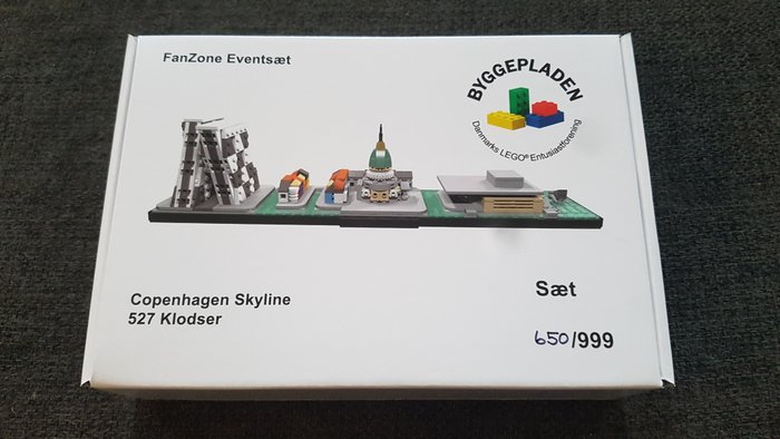 Byggepladen - Copenhagen skyline Lego - Limited Edition set no: 650/999