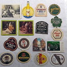 complete set of 4 SNOWY MOUNTAINS Brewery 1990,S issue,collectable BEERCOASTERS 