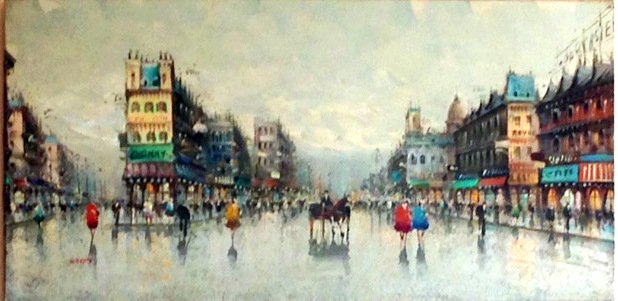 Antonio de vity ( 1901- 1993)  - scene di vita Parigi