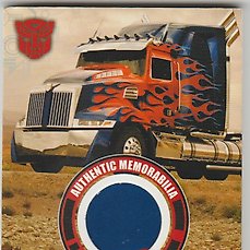 relic real prop! Transformers Age Of Extinction Optimus Prime Parts Card 