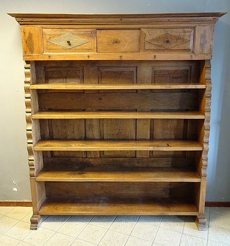 Oak Bookcase Made From The Rear Wall Of An 18th Century Catawiki