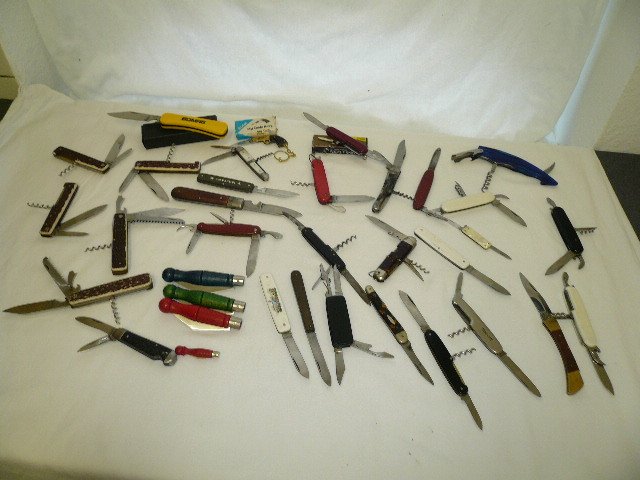 35 various pocket knives - Mostly Hapo Austria