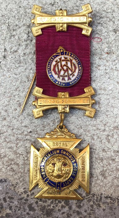 Masonic Medal- Royal antediluvian order of buffaloes about 1944