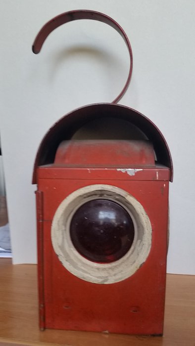 Antique railway lantern of the first of the 1900s