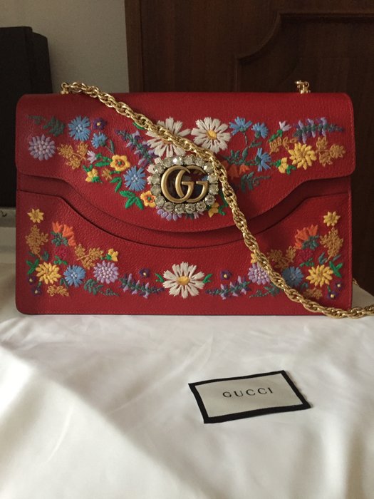 Ricami Floral Embroidered Shoulder bag 