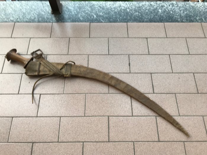 Antique Ethiopia Abyssinia sword Shotel Gurade (94 A)