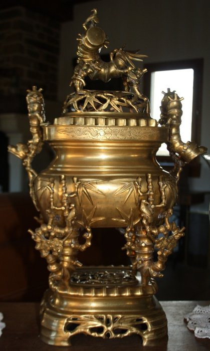 Bronze incense burner - Vietnam - around 1900 / 1920