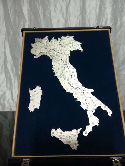 “The Italian Regions” Silver Puzzle - Milan (Italy), 1976
