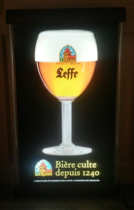Very rare 3D LEFFE beer neon sign