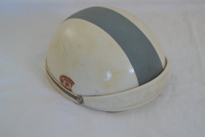 Pot Helmet - Solex Helmet blue striped - Starlight - c. 1950