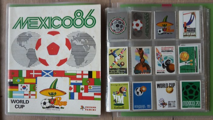 Panini - World Cup Mexico 86 - Complete loose sticker set + Empty album