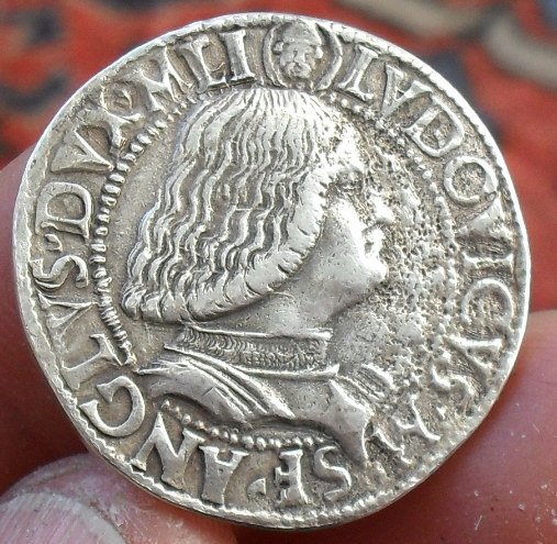 Duchy of Milan - Milan, Ludovico M. Sforza (1494 - 1500) Teston - silver 