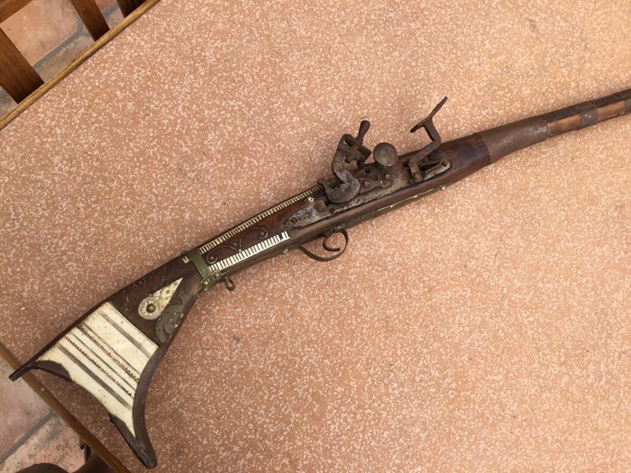 Antique Moroccan musket ornamental rifle