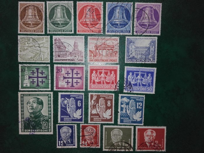 Germany  - niemieckie znaczki pocztowe deutsche, bundespost