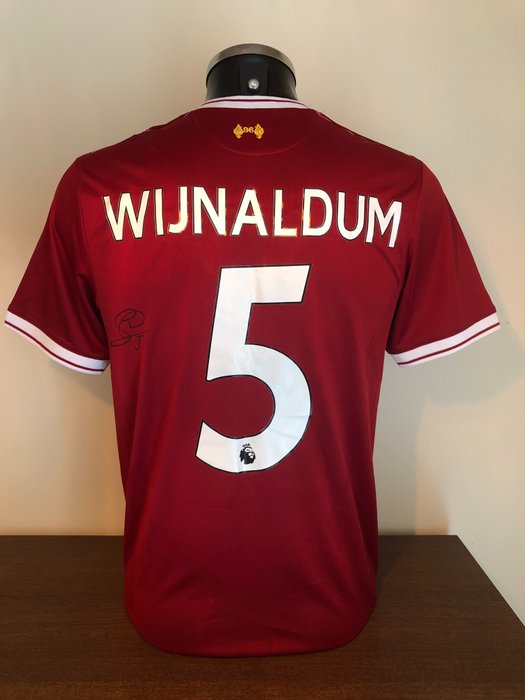 Georginio Wijnaldum signed Liverpool Fc home shirt with ...