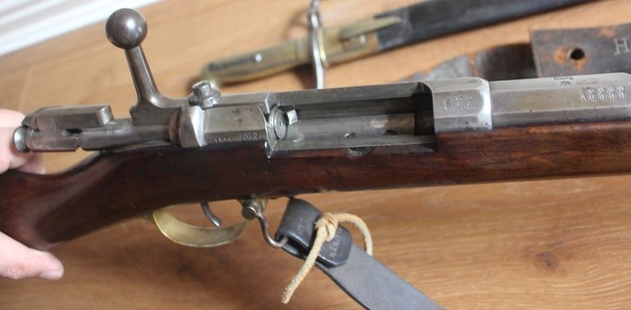 Mauser model 1871 Infantry Rifle with bayonet ,Infanterie-Gewehr 71, irish ...