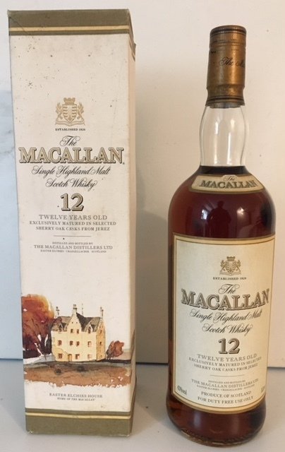 Macallan 12 Years Old For Duty Free Use Only 1 Litre Ob Catawiki