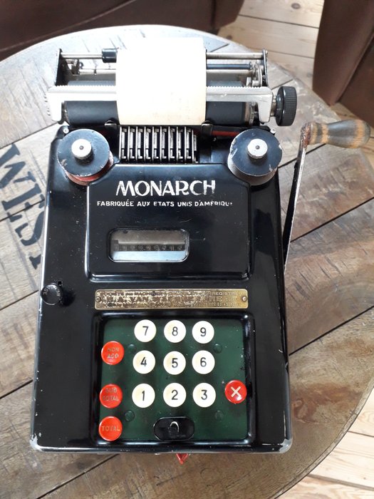 Vintage Monarch Adding Machine 1948