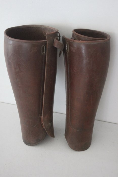 Leather Gaiters of the German Wehrmacht, Cavalry with Stamp - WW2 ...