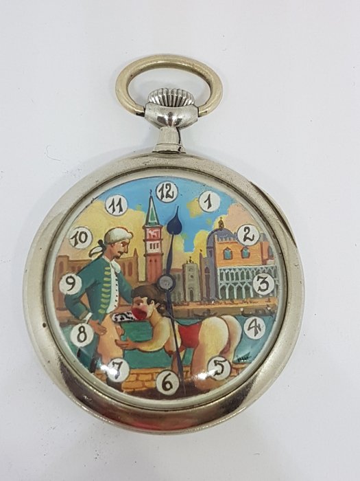 Omega - Erotic pocket watch - 4556735 - Mænd - 1901-1949
