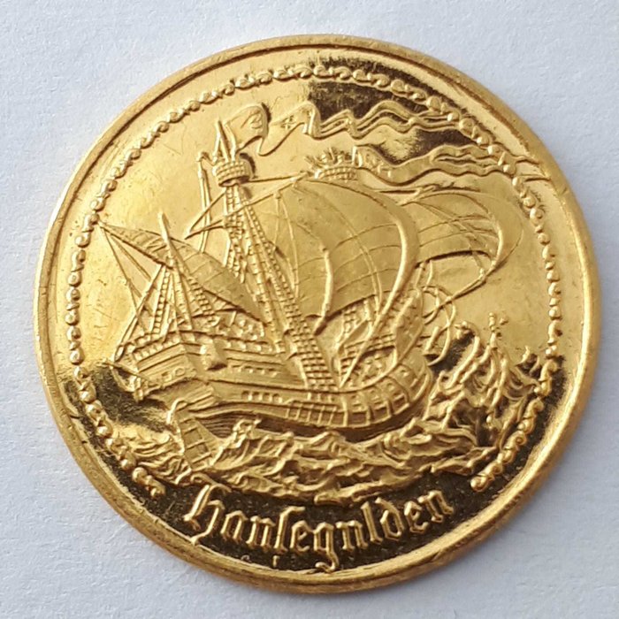 Alemania - Medal 'Hansegulden' 1960 - 1/10 oz .999 - Oro