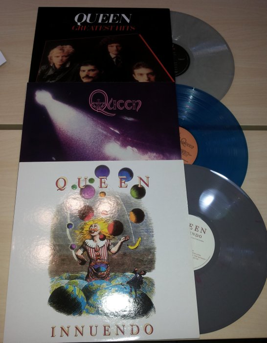 3 Lp Queen Greatest Hits Grey Vinyl Innuendo Grey Catawiki