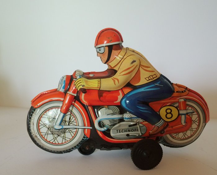 Tin toy motorcycle Technofix 319 - 1967 - Made in Western Germany