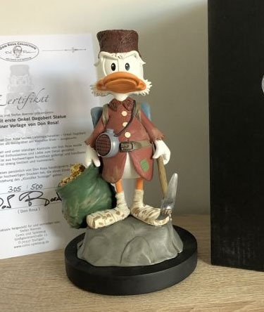 Disney - Don Rosa Collection - Statuette - Scrooge as Golddigger at Klondike River!  - (2000)
