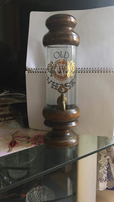 Bouteille vintage ancien whisky distributeur vetro neutro tipo 1