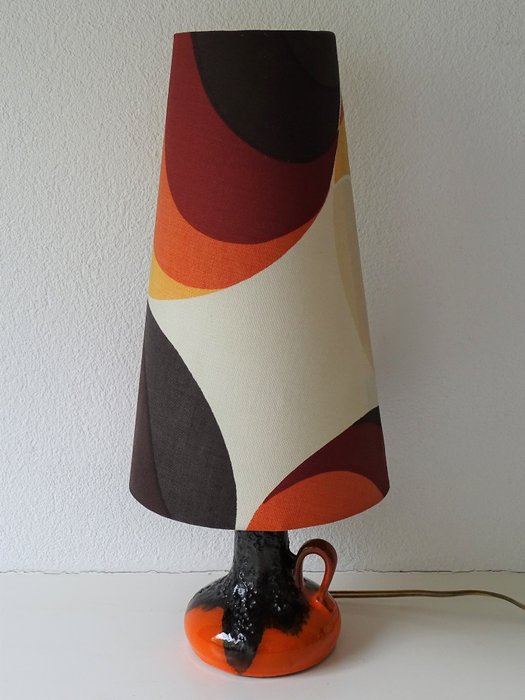 Roth Keramik - Fat lava lampenvoet met originele kap 