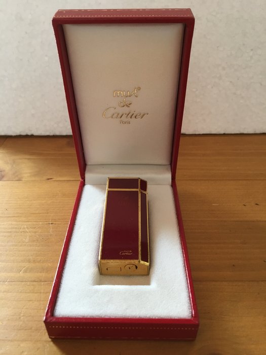 Must de Cartier - Paris - gold plated lighter - Chinese lacquer