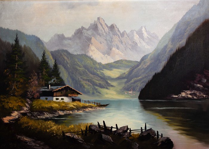 W. Berger - Paysage de montagne