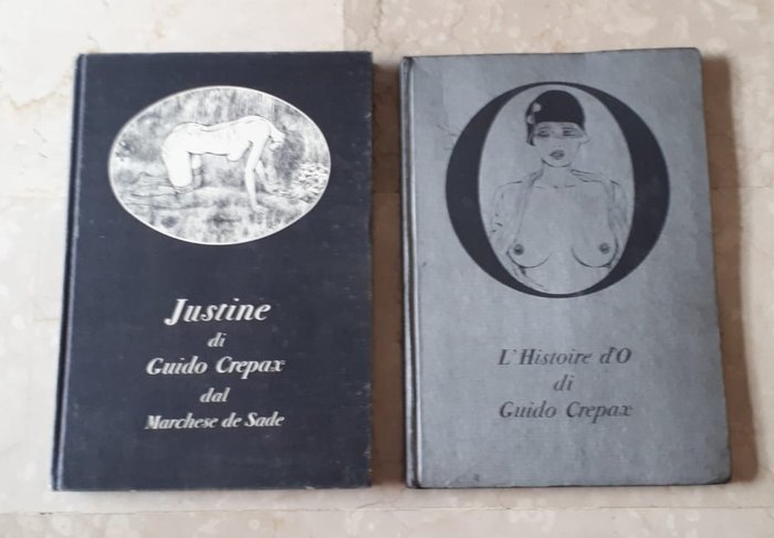Guido Crepax - 2x vol. "Justine" & "L'Histoire d'O" - Hardcover - Erstausgabe - (1976/1979)