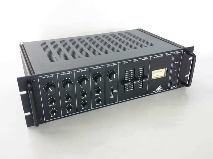 Monacor PA-2000 200 German High-End multi-functional amplifier