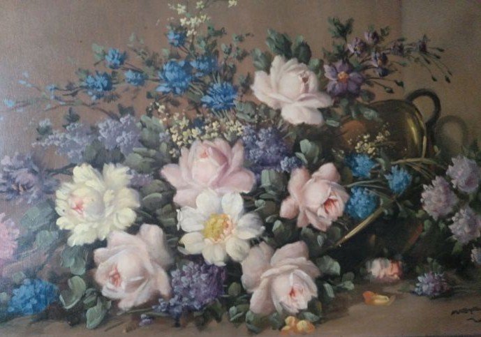 Enrique Monis Mora - Cesto de flores